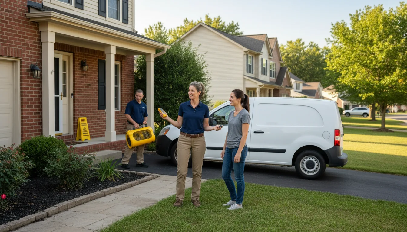 Residential water damage restoration in Arnoldsville, GA